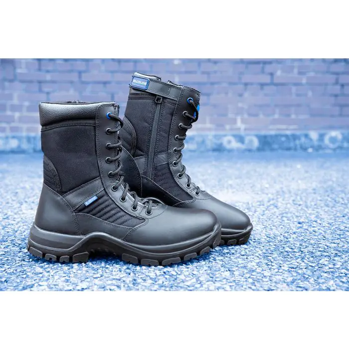 Blueline 8in Patrol Side Zip Boots UK Safety Certified Niton999