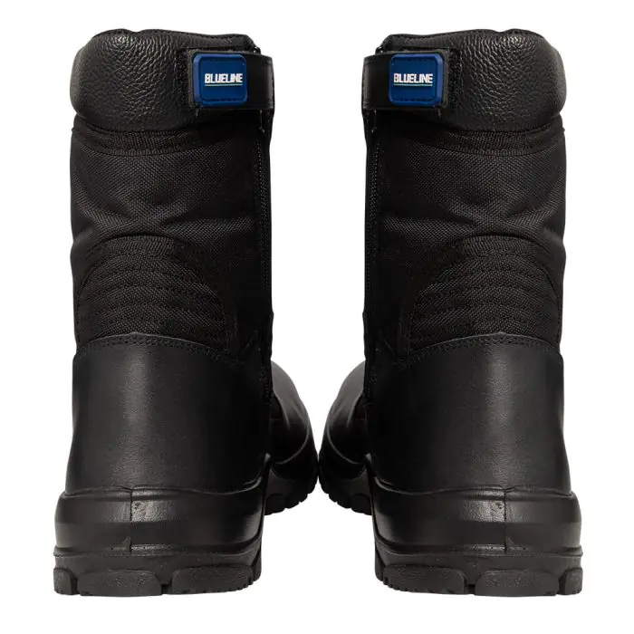 Blueline 8in Patrol Side Zip Boots UK Safety Certified Niton999