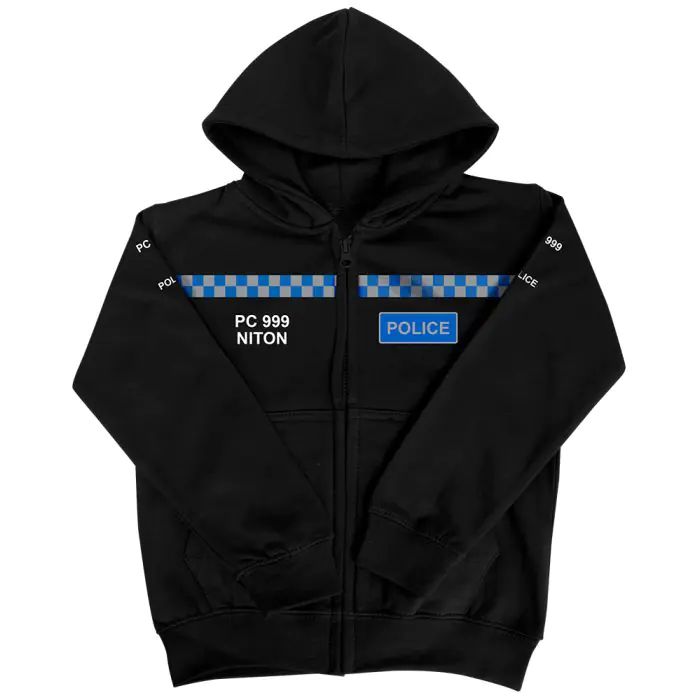 CUSTOMISE ME Children's POLICE or SECURITY Hoodie Niton999