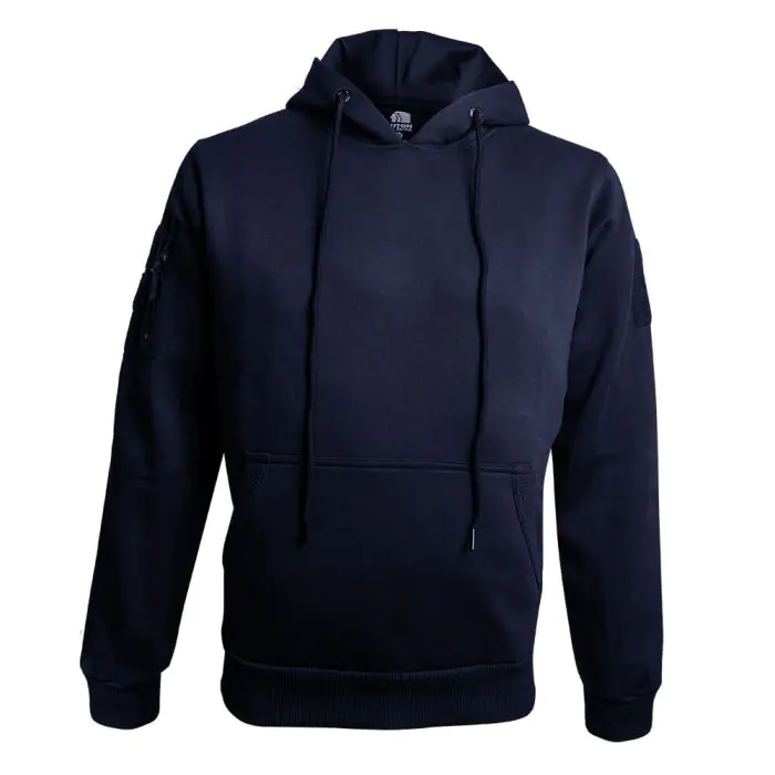 Niton Tactical Navy Hoodie – Patch Panels and Zipped arm Pocket