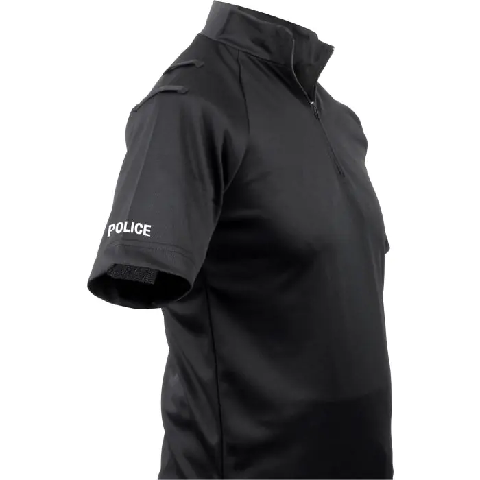 Niton Tactical POLICE Short Sleeve Comfort Shirt -Black Niton999 - Main Image