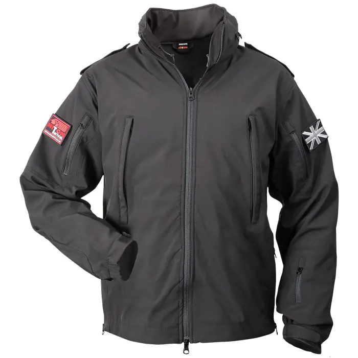 Niton Tactical Black Softshell Jacket – Durable, Warm