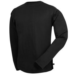 Niton Tactical Black Long Sleeve T-Shirt - 100% Ringspun Cotton 