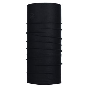 An image displaying the Buff Cut Resistant Neck Gaiter in a dark navy colour. The gaiter appears elongated and tubular, with the Buff logo discreetly visible. It's designed to fit snugly around the neck, with evident stretchability and multiple fabric lay