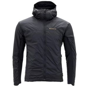 Front view of Carinthia G-Loft® TLG Jacket with hood and central zipper visible.