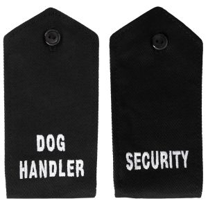 Button Epaulettes with Text - Front