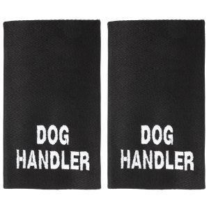 Slider Epaulettes with Text - Dog Handler - White Text