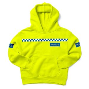 Children's hi vis POLICE Fleece pull over Hoodie - Front