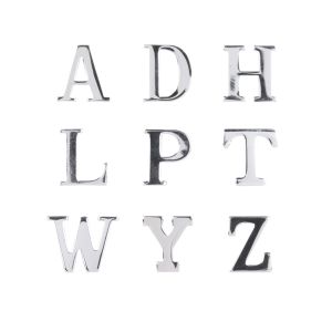 Chrome Letters Pins