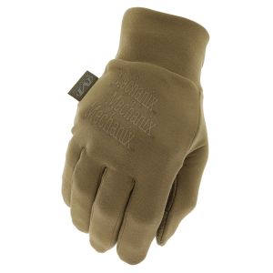 Mechanix Wear Coldwork Base Layer Covert Gloves in Coyote, back view with Mechanix logo.