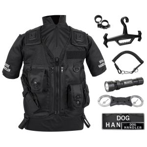 Deluxe Dog Handler Vest Kit - Black