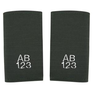 Embroidered Epaulettes - Midnight Green