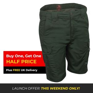 Niton Tactical Stretch Ripstop Paramedic Shorts - Midnight Green