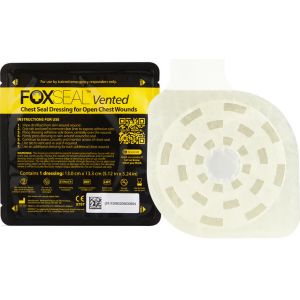 FOXSEAL Vented Chest Seal - Chest Seal Dressing for Open Wounds