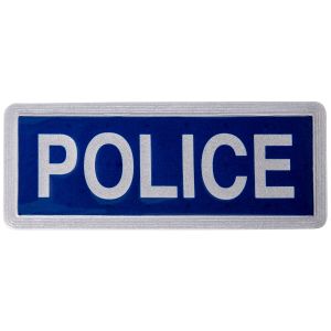 Police Sew On Reflective Badges