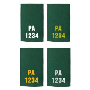 CUSTOMISE ME - Heat Applied Text Slider Epaulettes - Midnight Green