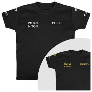 CUSTOMISE ME - Children's POLICE or SECURITY Raid T-Shirt