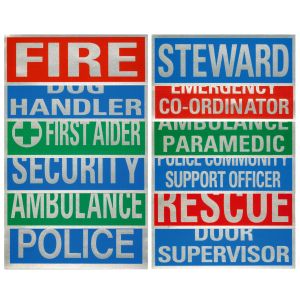 Heat Sealed Reflective Badges