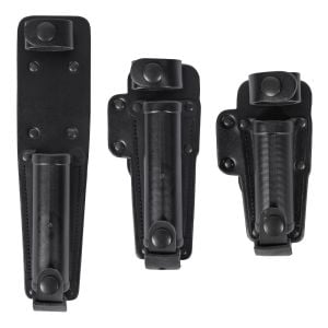 Niton Tactical Friction Lock Baton Holder, black friction lock baton holder, leather baton holder for friction lock batons