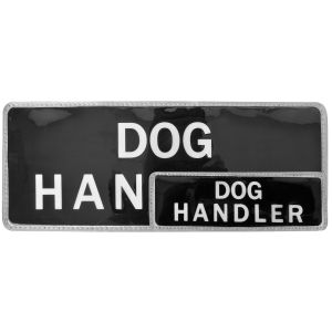 2 pack Dog Handler Reflective Black Badges. Each pack contains 1 large and 1 small reflective Hook & Loop backed badge for increased visibility and better identification.

niton, tactical, dog, canine, k9, handler, police, security, id, reflective, silv