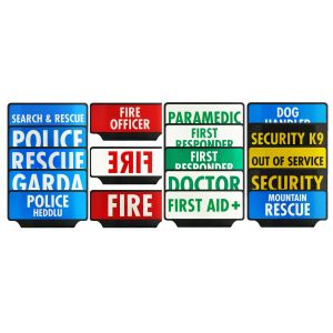 Responder ID Reflective Visor Signs