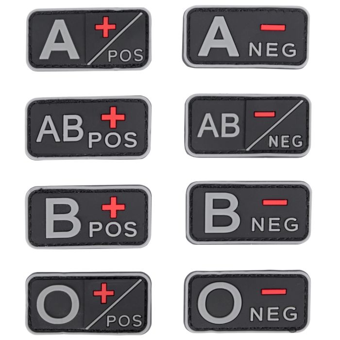 EMT EMS Paramedic Tactical Patches Military Combat Armband Badges for Clothes Jacket Jeans Hat 3.94 x1.57 Inch Medic 5-Pack Blood Type Patch Kit B Pos B Positive 3D PVC Rubber Hook Fastener Patch 