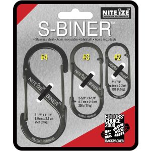 S-Biner Carabiner - 3 Pack