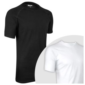 Blauer Compression Shirt - What is a compression t-shirt and how are Blauer's different? Most consumer compression t's are made with 100% polyester fibres. The fibres are treated with wicking chemicals to make them more absorbent (cotton-like).