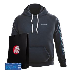 Blueline Hoodie - Limited Edition Gift Set with a £25 gift certificate and black branded bag