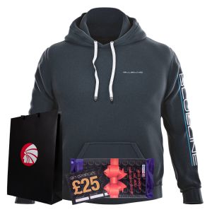 Blueline Hoodie - Limited Edition Gift Set with a £25 gift certificate and black branded bag