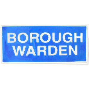Borough Warden Sew On Reflective Badges