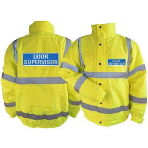 Hi-Vis Door Supervisor Blouson Jacket - Yellow