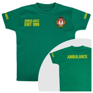Kids T-Shirt - Standard Customisation - Ambulance - Front & Back View