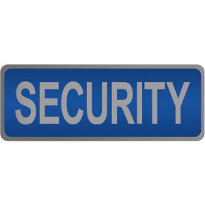 Security Hook & Loop Reflective Blue Badge - Large