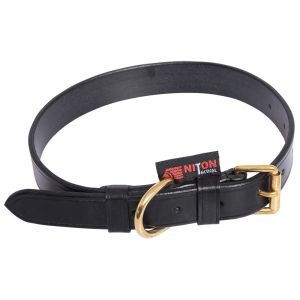 Uses traditional handcrafted techniques, selecting only the finest quality UK bridal leather, teamed with heavy-duty quality brass fittings. This Collar will never let you down. 

Niton Tactical Elite K9 Collar, dog training, dogs, police dog, Collar, L