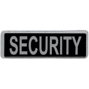 Security Hook & Loop Reflective Black Badge - Small