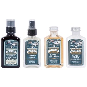 Tattoo care and maintenance bottles
