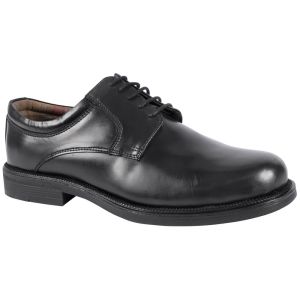 Leather Uniform Shoe, black leather duty shoe