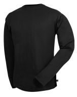 Niton Tactical Black Long Sleeve T-Shirt - 100% Ringspun Cotton