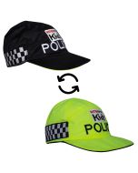 Niton999 Kids Reversible Police Cap – Black & Hi Vis Yellow