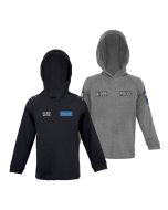 CUSTOMISE ME - Niton999 Kids Long Sleeve Hooded T-Shirt – Police Or CT-SFO