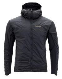 Front view of Carinthia G-Loft® TLG Jacket with hood and central zipper visible.