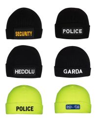 Niton Tactical Beanie Watch Caps - Police, Security, Garda or Heddlu Options