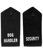 Button Epaulettes with Text - Front