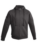 Front view of the CT Grey Zip Up Hoodie with full-length YKK zipper and front pockets.