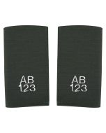 Embroidered Epaulettes - Midnight Green