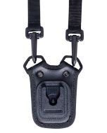 Close-up of the Magnetic Click On Dock Lanyard, showcasing the robust design and durable materials. The lanyard is made from strong injection moulded 1000D nylon with a magnetic attachment at the back. The lanyard features two sturdy clips for attaching t