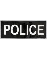 Police Hook & Loop Reflective Black Badge