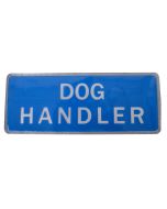 Dog Handler Hook & Loop Reflective Blue Badge