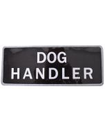 Dog Handler Hook & Loop Reflective Black Badge